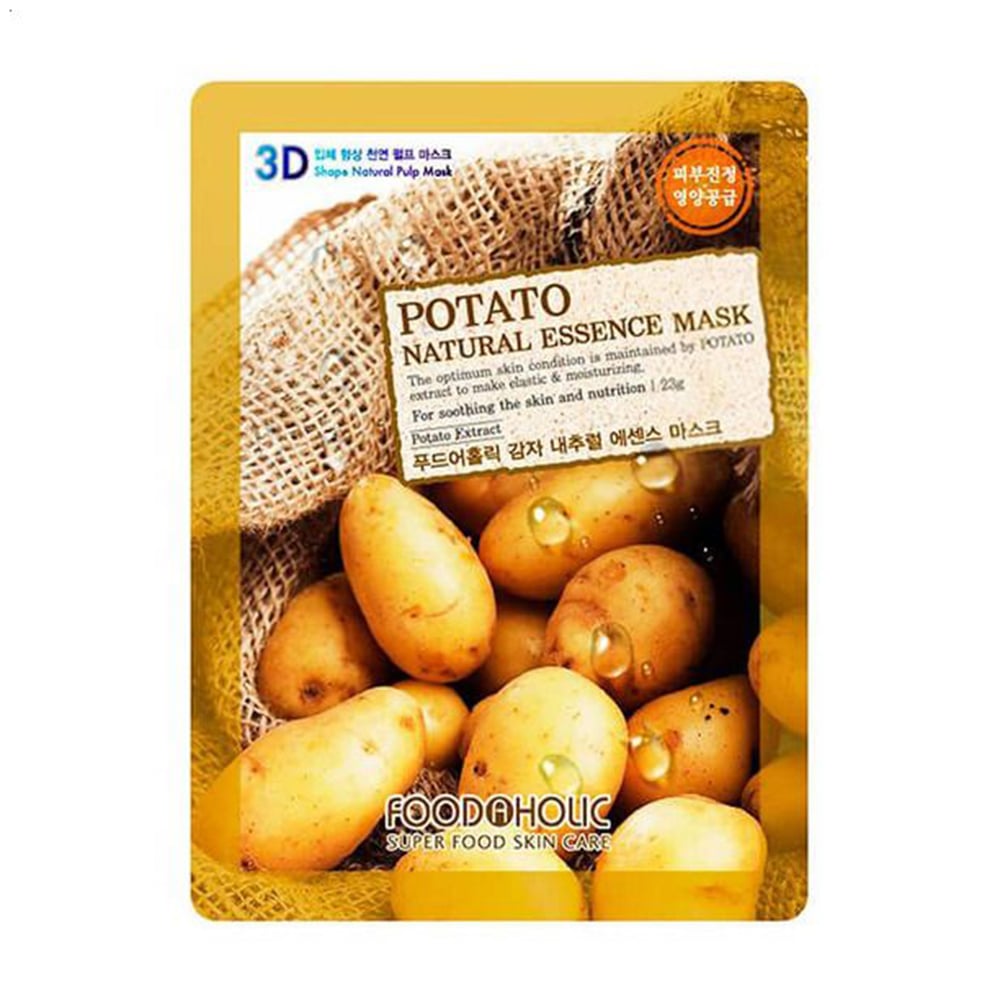 Тканинна 3D-маска для обличчя Food A Holic Natural Essence Mask Potato з екстрактом картоплі, 23 г
